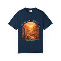 Load image into Gallery viewer, Desert Rejoices Faith T-Shirt — Living Lasting Light Inspirational Cactus Sunrise Comfort Colors® Graphic Tee