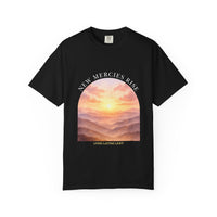 Load image into Gallery viewer, New Mercies Rise Sunrise Faith T-Shirt — Living Lasting Light Inspirational Graphic Comfort Colors® Tee