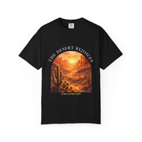 Load image into Gallery viewer, Desert Rejoices Faith T-Shirt — Living Lasting Light Inspirational Cactus Sunrise Comfort Colors® Graphic Tee